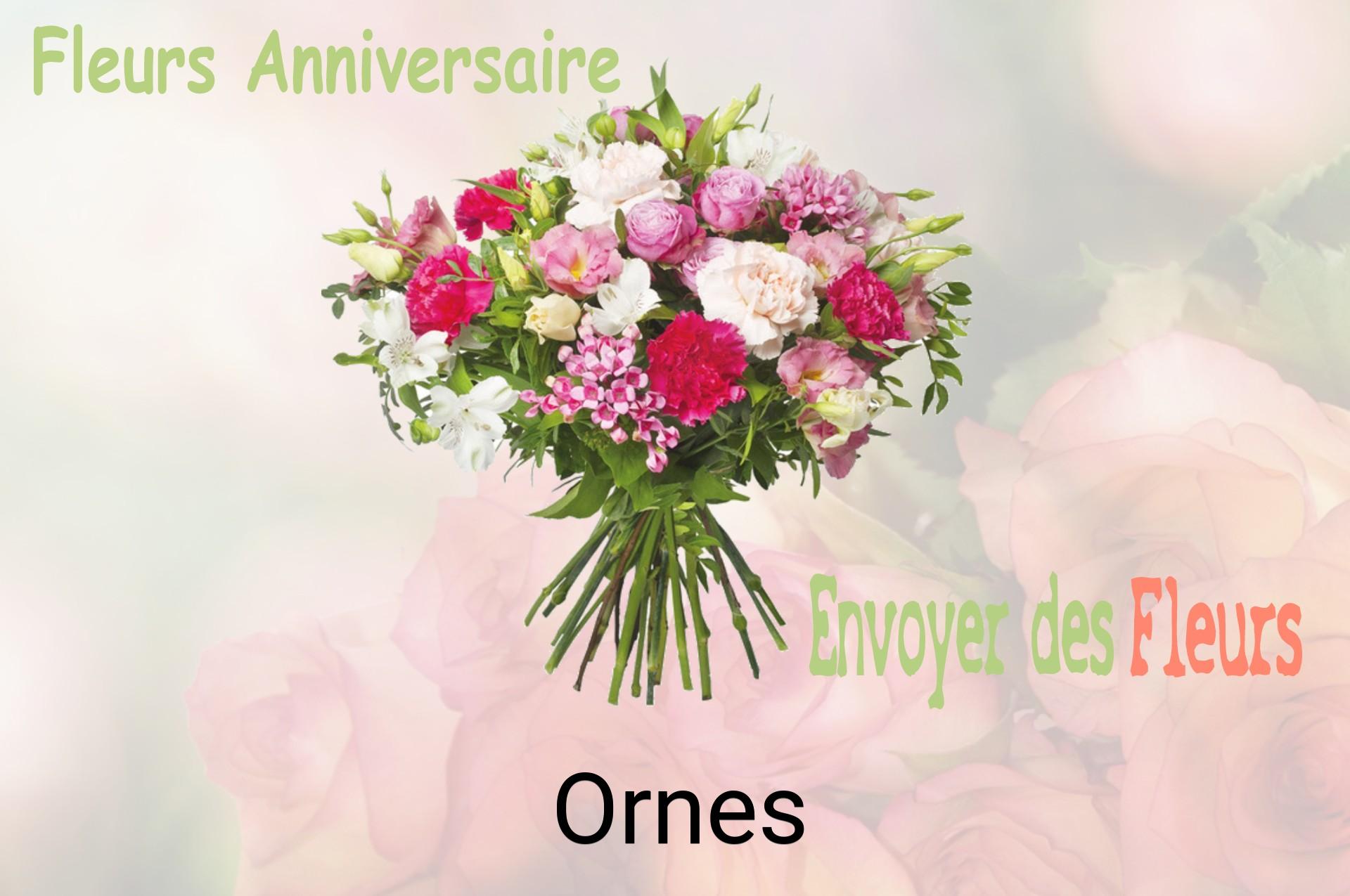Bouquet de fleurs d’anniversaire livré à Ornes
